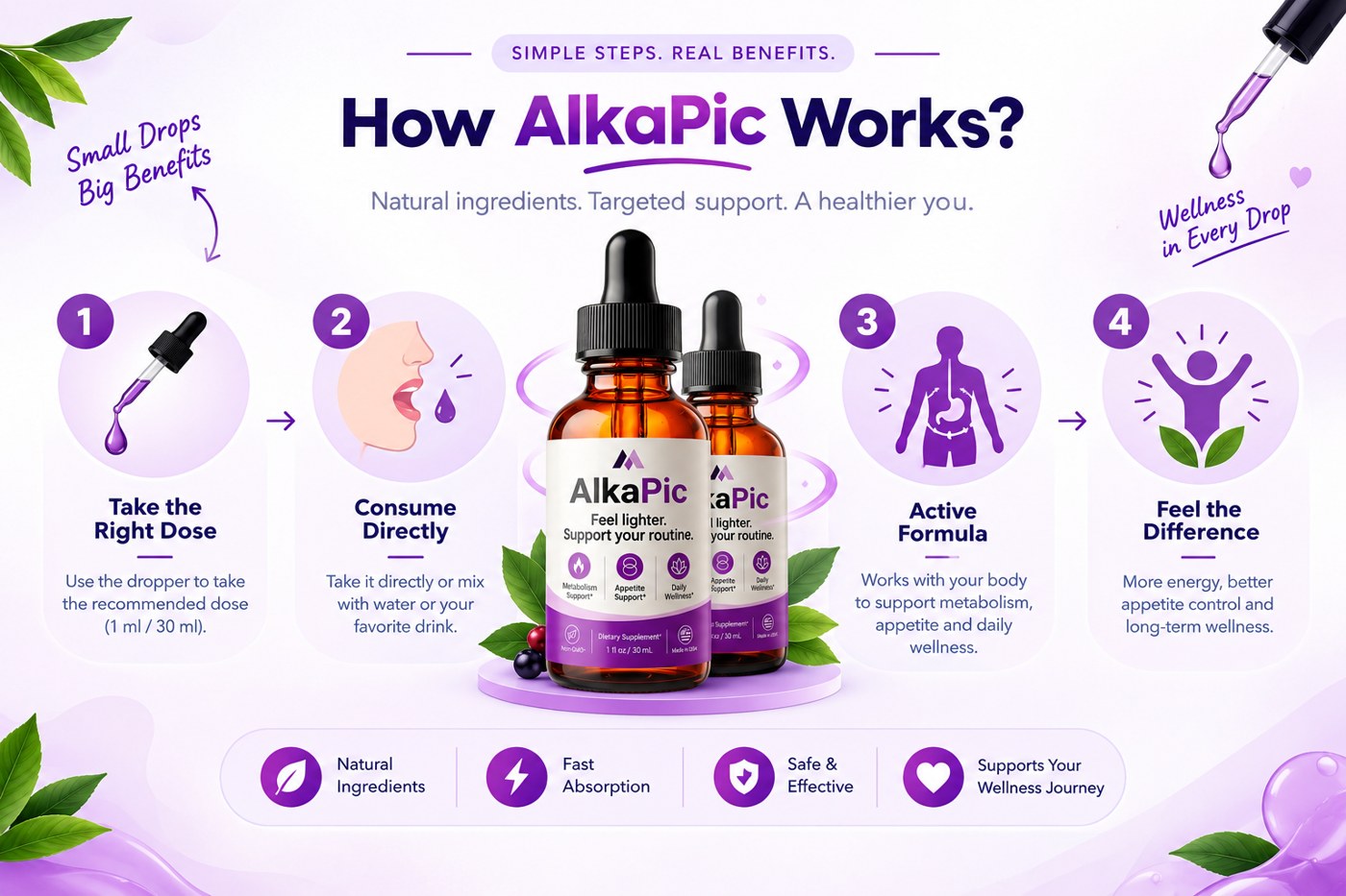 How AlkaPic works infographic